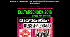 Desktop Screenshot of kulturschockfestival.de